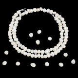 1 Strand Natural Cultured Freshwater Pearl Beads Strands, Wonderful Mother's Day Gift Ideas, Oval, Two sides Polished, Seashell Color, 4~5x5~6mm, Hole: 0.7mm, about 70pcs/strand, 13.78 inch(35cm)