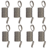 150Pcs Iron Spring Bead Clamps for Beading Jewelry Making, Gunmetal, 13.9x4mm, Hole: 3.2mm