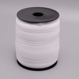 Nylon Elasticity Ribbon, with Plastic Scroll for Home Decoration, Wrapping Gifts & DIY Crafts Decorative, White, 5/8 inch(15mm), about 109.36 Yards(100m)/Roll
