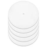 Flat Round PP Lamp Shade Diffuser, White, 200x2mm, Hole: 10mm