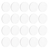 60Pcs Acrylic Flat Round Action Figure Display Bases, Clear, 30x2mm