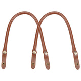 Imitation Leather Bag Handles, with Iron Finding for Bag Straps Replacement Accessories, Saddle Brown, 47.5x1.5cm