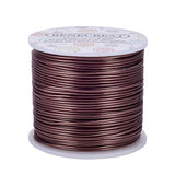 Round Aluminum Wire, Camel, 15 Gauge, 1.5mm, about 223.09 Feet(68m)/roll