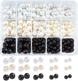 Resin Buttons, 1-Hole, Round, Mixed Color, 6~12mm, Hole: 1~1.8mm, 330pcs/box
