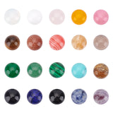 Gemstone Cabochons, Half Round/Dome, 10x4~5mm, 20 materials, 2pcs/material, 40pcs/box