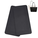 2Pcs Rectangle PU Bottom, for Knitting Bag, Women Bags Handmade DIY Accessories, Black, 15x30x0.35cm