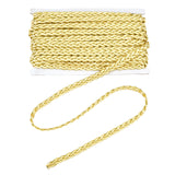 Polyester & Metallic Yarn Knitting Ribbon, Flat, Garment Accessory, Peru, 3/8 inch(11mm), 20 yards/card