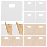60Pcs Plastic Vertical Blind Repair Tabs, Adhesive Patches, Square, PeachPuff, 30x30x0.3mm, Hole: 10x5mm