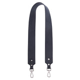 Double Sided Leather Shoulder Strap, with Alloy Swivel Clasps, for Bag Straps Replacement Accessories, Black, 87x4.1x0.25cm