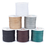 6 Rolls 6 Colors Nylon Chinese Knotting Cord, for Woven Bracelet Necklace Making, Mixed Color, 0.8mm, about 49.21 Yards(45m)/Roll, 1 roll/color