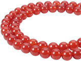 Natural Carnelian Bead Strands, Dyed, Grade A, Round, 8mm, Hole: 1mm, about 48pcs/strand, 15.5 inch, 1strand/set