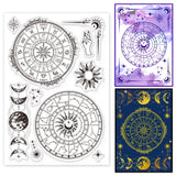 Custom PVC Plastic Clear Stamps, for DIY Scrapbooking, Photo Album Decorative, Cards Making, Astrolabe Pattren, 160x110x3mm