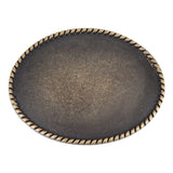 1Pc Brass Oval Belt Buckles, Belt Fastener, Antique Bronze, 89x67.5x7~12mm