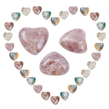 Natural Indian Agate Beads Strands, Heart, 10x10x5mm, Hole: 1mm, about 40pcs/strand, 15.30 inch(38.86cm), 1strand/box