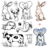 Custom PVC Plastic Clear Stamps, for DIY Scrapbooking, Photo Album Decorative, Cards Making, Stamp Sheets, Film Frame, Other Animal, 160x110x3mm