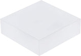 Frosted Acrylic Bases, Square, for Display Decoration, Laser Cut Craft Supplies, White, 80x80x24mm