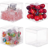 Transparent Plastic PET Box Gift Packaging, Waterproof Folding Cartons, Cube, Clear, 8x8x8cm