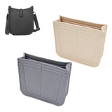 2Pcs 2 Colors Wool Felt Organizer Insert, Felt Bag Organizer, Handbag & Tote Shaper, Mixed Color, 15.1x13.7x4.65cm, 1pc/color