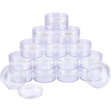 Plastic Bead Containers, Column, Clear, 5x2.8cm, Capacity: 30ml, 16pcs/box