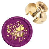 Wax Seal Brass Stamp Head, for Wax Seal Stamp, Piano, 25x14.5mm