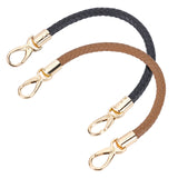 2Pcs 2 Colors PU Leather Bag Strap, with Alloy Swivel Clasps, Bag Replacement Accessories, Mixed Color, 41.5x1cm, 1pc/color