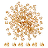 304 Stainless Steel Bead Tips, Calotte Ends, Clamshell Knot Cover, Golden, 6x4x3mm, Hole: 1mm, 100pcs/box