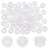 50Pcs PE Plastic Bottle Caps, for Bottle, Column, White, 18.5x11mm