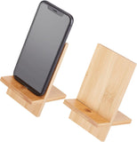 Bamboo Mobile Phone Holders, Rectangle, Beige, Finished Product: 8.5x8.1x14cm