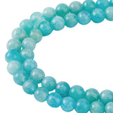 2 Strands Natural Amazonite Round Beads Strands, 4~4.5mm, Hole: 0.8mm, about 91pcs/strand, 15.43~15.47''(39.2~39.3cm)