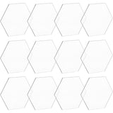 Acrylic Board, Hexagon, Clear, 86.5x99x3mm