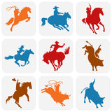 9Pcs 9 Styles PET Hollow Out Drawing Painting Stencils, for DIY Scrapbook, Photo Album, Horse, 150x150mm, 9 styles, 1pc/style, 9pcs/set.