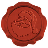 Adhesive Wax Seal Stickers, Envelope Seal Decoration, for Craft Scrapbook DIY Gift, Dark Red, Santa Claus, 30mm, about 50pcs/box