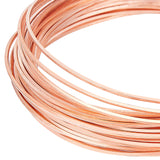 Copper Craft Wire, Square, Raw(Unplated), 0.8x0.8mm, about 19.69 Feet(6m)/Roll
