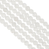 2 Strands Natural White Moonstone Beads Strands, Faceted, Round, 3mm, Hole: 0.5mm, about 113pcs/strand, 15.35 inch(39cm)