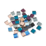 Glass Cabochons, Square Decorative Wall Mirrors, Clear, 18.9x11.2x1.7cm, about 305pcs/box
