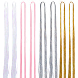 8Pcs 4 Colors Fashion Women's Hair Accessories, PET Cord Hair Wigs, Long Hair Highlighting Color Hair Extensions, Mixed Color, 523x54.5x0.8mm, 2pcs/color