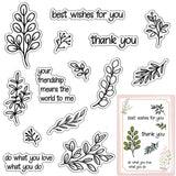 Custom PVC Plastic Clear Stamps, for DIY Scrapbooking, Photo Album Decorative, Cards Making, Stamp Sheets, Film Frame, Branch, 160x110x3mm