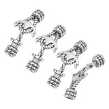316 Surgical Stainless Steel Rope & Anchor Toggle Clasps, Antique Silver, Clasp: 37x16x8mm, Hole: 5mm, 4sets/box