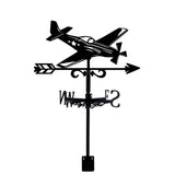Orangutan Iron Wind Direction Indicator, Weathervane for Outdoor Garden Wind Measuring Tool, Airplane, 265x358mm