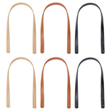 3 Colors PU Leather Bag Handles, with Iron Rivets, for Purse Handles Bag Making Supplie, Mixed Color, 60x1.85x0.35cm, Hole: 3mm