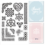 PVC Plastic Stamps, for DIY Scrapbooking, Photo Album Decorative, Cards Making, Stamp Sheets, Knot Pattern, 160x110x3mm