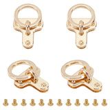 Alloy Anchor Shackle Clasps, with 2pcs Screw, Light Gold, 48x32x16mm, Hole: 2.5mm