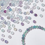 2 Strands Natural Fluorite Beads Strands, Faceted, Round, 2~2.5x2mm, Hole: 0.2mm, about 158~205pcs/strand, 15.7~16.7 inch(40~42.5cm)