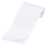 Rectangle Iron on/Sew On Patches, Polyester Appliques, Repair Patches for Knee or Elbow of Clothes, White, 7.5x0.03cm, 2m/roll