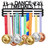 Sports Theme Iron Medal Hanger Holder Display Wall Rack, with Screws, Dancer Pattern, 150x400mm