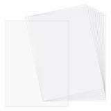 PVC Plastic Sheets, A4 Size, Rectangle, Clear, 298x211x0.5mm