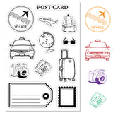 Custom PVC Plastic Clear Stamps, for DIY Scrapbooking, Photo Album Decorative, Cards Making, Stamp Sheets, Film Frame, Mixed Shapes, 160x110x3mm