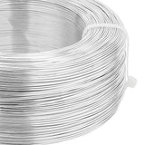 Round Aluminum Wire, for Jewelry Making, Silver, 20 Gauge, 0.8mm, about 984.25 Feet(300m)/500g