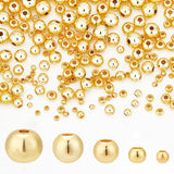 300Pcs 5 Styles Brass Beads, Long-Lasting Plated, Rondelle, Golden, 2~6x1.5~5mm, Hole: 0.8~1.6mm, 60pcs/style