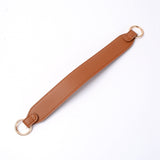 PU Leather Bag Strap, with Zinc Alloy Finding, for Bag Replacement Accessories, Chocolate, 34.1x3.4x0.5cm